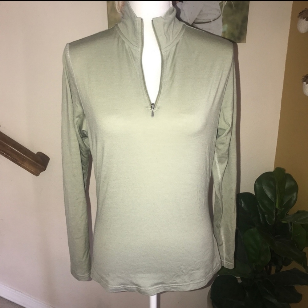 Smartwool quarter zip Merino wool baselayer top